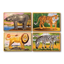 Melissa and Doug (3796) - "Wild Animals" - 12 pezzi