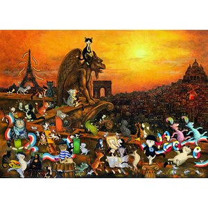 Heye (29750) - "Cats in Paris" - 1000 pezzi