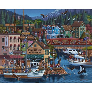 Dowdle Folk Art (00245) - Eric Dowdle: "Ketchikan, Alaska" - 500 pezzi