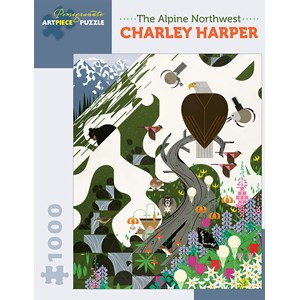 Pomegranate (AA927) - Charley Harper: "The Alpine Northwest" - 1000 pezzi