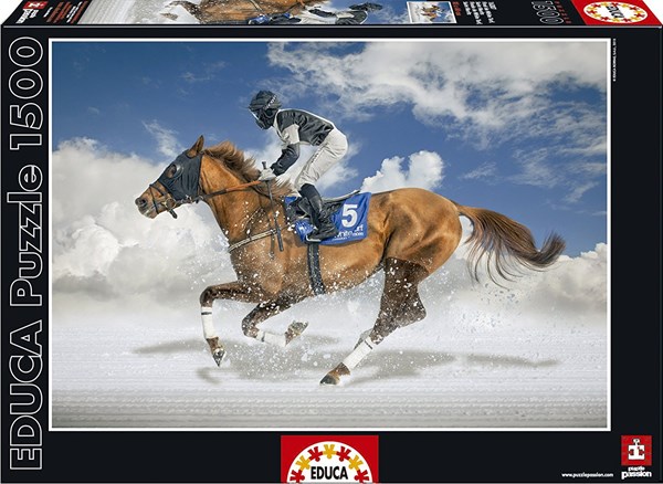 Educa (16307) - "St. Moritz White Turf Final" - 1500 pezzi