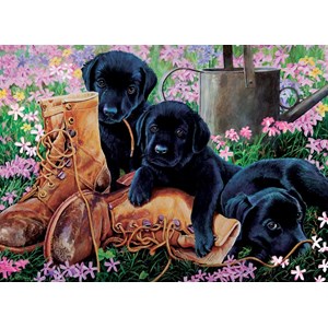 Cobble Hill (58851) - "Black Lab Puppies" - 35 pezzi