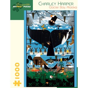 Pomegranate (AA639) - Charley Harper: "Glacier Bay, Alaska" - 1000 pezzi