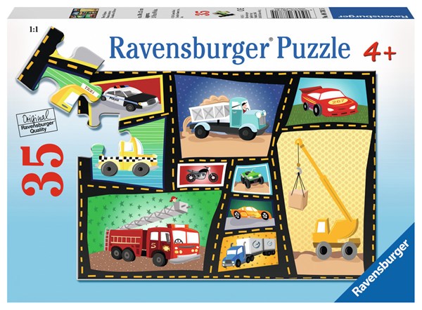 Ravensburger (08781) - Karen Rossi: "Tires & Engines" - 35 pezzi