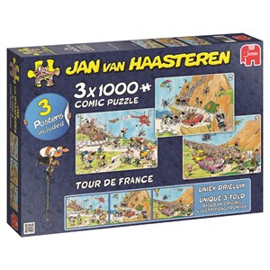 Jumbo (19019) - Jan van Haasteren: "3 in 1 Tour de France" - 1000 pezzi