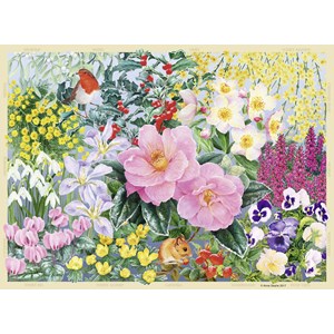 Ravensburger (14754) - "The Cottage Garden No 4, Winter" - 500 pezzi