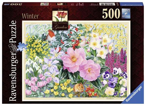 Ravensburger (14754) - "The Cottage Garden No 4, Winter" - 500 pezzi