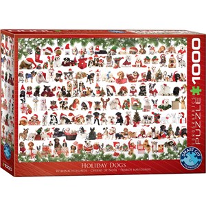 Eurographics (6000-0939) - "Holiday Dogs" - 1000 pezzi