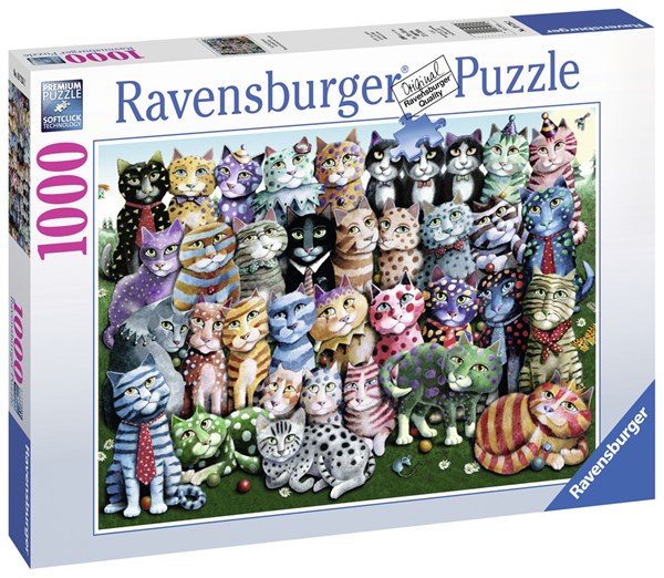 Ravensburger (19726) - "Cat Family Reunion" - 1000 pezzi
