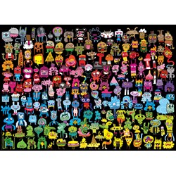 Heye (29786) - Jon Burgerman: "Doodle Rainbow" - 1000 pezzi