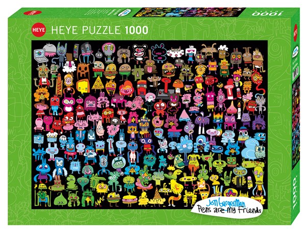 Heye (29786) - Jon Burgerman: "Doodle Rainbow" - 1000 pezzi