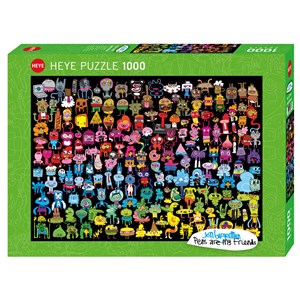 Heye (29786) - Jon Burgerman: "Doodle Rainbow" - 1000 pezzi