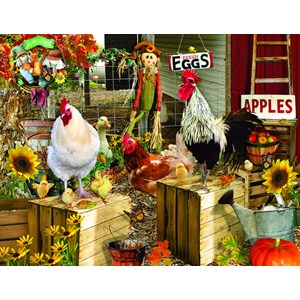 SunsOut (34896) - Lori Schory: "Chickens on the Farm" - 1000 pezzi