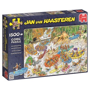 Jumbo (19015) - Jan van Haasteren: "Wild Water Rafting" - 1500 pezzi