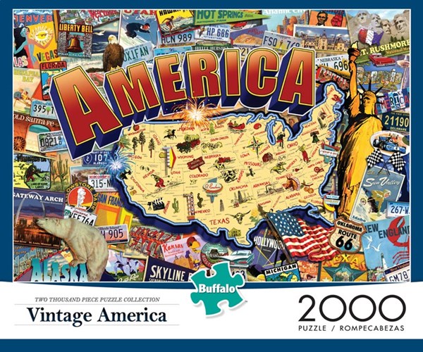 Buffalo Games (2033) - "Vintage America" - 2000 pezzi