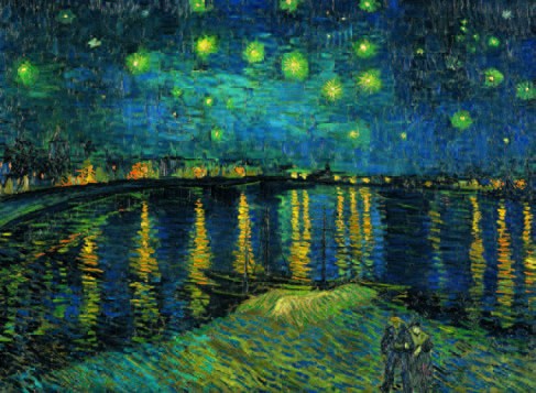 Clementoni (39344) - Vincent van Gogh: "Starry Night on the Rhone" - 1000 pezzi