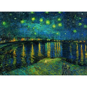 Clementoni (39344) - Vincent van Gogh: "Starry Night on the Rhone" - 1000 pezzi