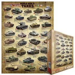 Eurographics (6000-0388) - "World War II Tanks" - 1000 pezzi