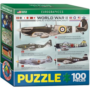 Eurographics (8104-0559) - "WWII Great Fighter Aircraft" - 100 pezzi