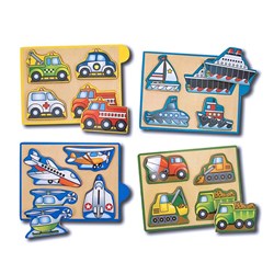 Melissa and Doug (4791) - "Vehicles" - 4 pezzi
