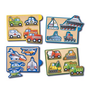 Melissa and Doug (4791) - "Vehicles" - 4 pezzi