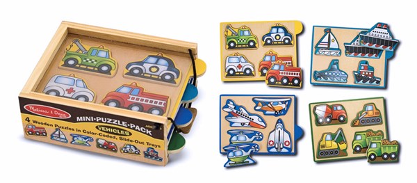 Melissa and Doug (4791) - "Vehicles" - 4 pezzi