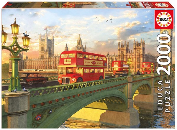 Educa (16777) - Dominic Davison: "Westminster Bridge, London" - 2000 pezzi