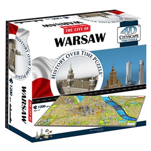 4D Cityscape (40064) - "Warsaw, Poland" - 1200 pezzi