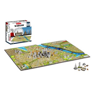 4D Cityscape (40064) - "Warsaw, Poland" - 1200 pezzi
