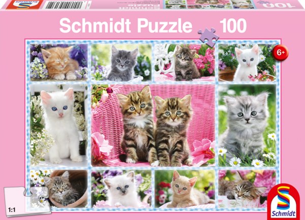 Schmidt Spiele (56135) - "Kittens" - 100 pezzi