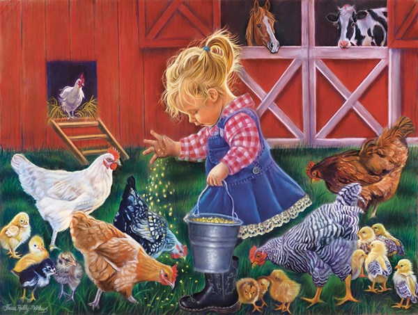 SunsOut (35886) - Tricia Reilly-Matthews: "Little Farm Girl" - 500 pezzi