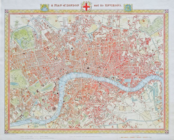 Piatnik (542442) - "London Map, 1831" - 1000 pezzi
