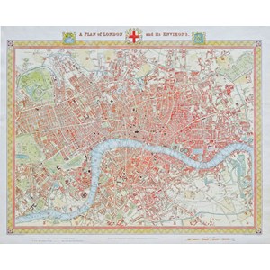 Piatnik (542442) - "London Map, 1831" - 1000 pezzi