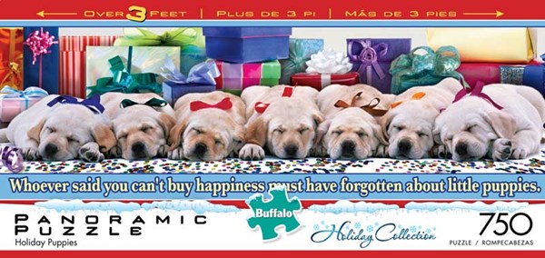 Buffalo Games (14047) - "Holiday Puppies" - 750 pezzi