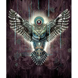 Schmidt Spiele (59324) - Chris Saunders: "Wise Owl" - 1000 pezzi