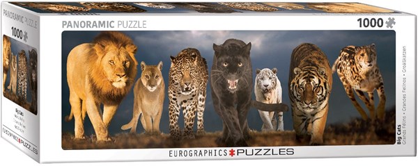Eurographics (6010-0297) - "Big Cats" - 1000 pezzi