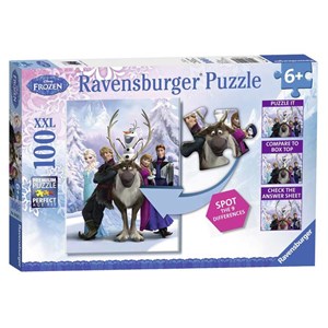 Ravensburger (10557) - "The Frozen Difference" - 100 pezzi