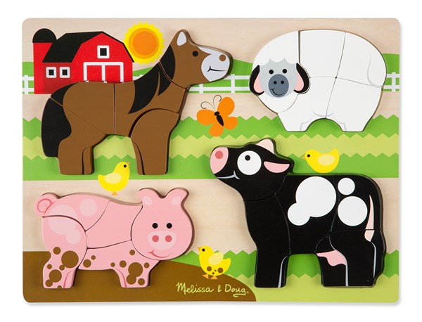 Melissa and Doug (1891) - "Jumbo Farm" - 5 pezzi