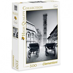 Clementoni (30347) - "Firenze Black & White" - 500 pezzi