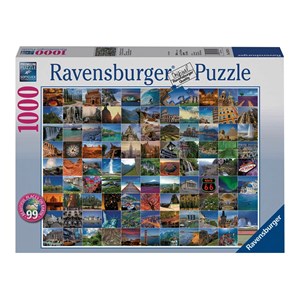 Ravensburger (19371) - "99 Beautiful Places on Earth" - 1000 pezzi