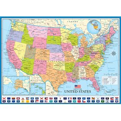 Eurographics (6000-0788) - "Map of the United States of America" - 1000 pezzi
