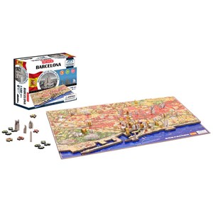 4D Cityscape (40050) - "Barcelona, Spain" - 1100 pezzi