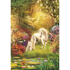 SunsOut (24415) - Jan Patrik Krasny: "Enchanted Garden Unicorns" - 500 pezzi