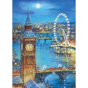 Clementoni (39319) - "Snow Flakes on Big Ben" - 1000 pezzi