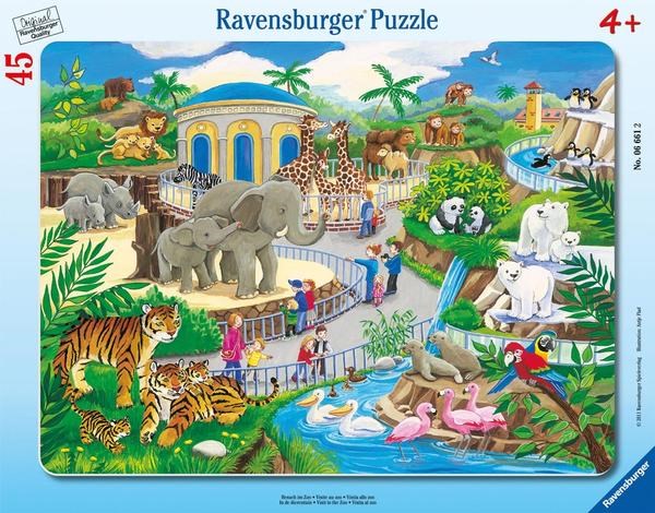 Ravensburger (06661) - "Visit to the Zoo" - 45 pezzi