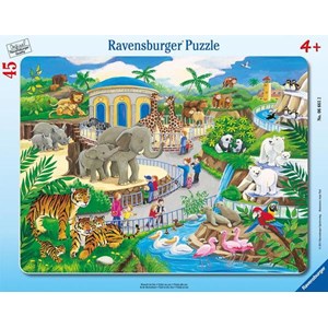 Ravensburger (06661) - "Visit to the Zoo" - 45 pezzi