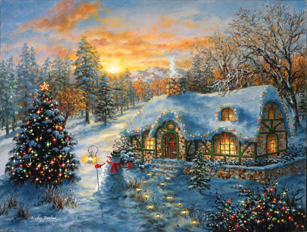 SunsOut (19224) - Nicky Boehme: "Christmas Cottage" - 500 pezzi