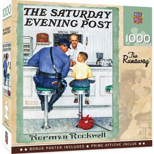 MasterPieces (71408) - Norman Rockwell: "The Runaway, The Saturday Evening Post" - 1000 pezzi