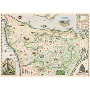 MasterPieces (71766) - "Olympic Map" - 1000 pezzi