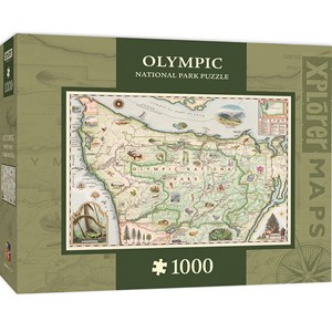 MasterPieces (71766) - "Olympic Map" - 1000 pezzi
